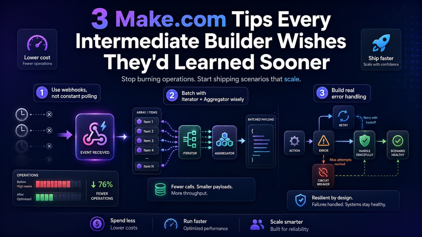 3 Make.com Tips Every Intermediate Builder Wishes They'd Learned Sooner